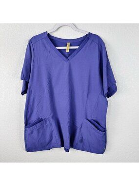 Wink purple scrub top size 2x